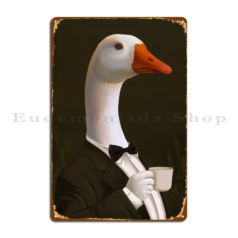 Duck And Coffee Metal Plaque Poster Party Plaques Kitchen Designer Sign Tin Sign Poster