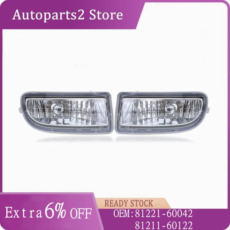 Fog Lamp Assembly For Toyota Land Cruiser 100 LC100 FJ100 1998 1999-2007 Front Bumper Anti Fog Light 81221-60042 81211-60122