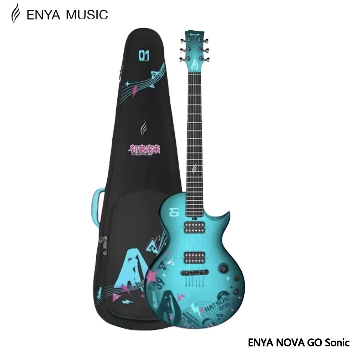 ENYA Nova Go Sonic Carbon Fiber Smart Electric Guitar With Bag