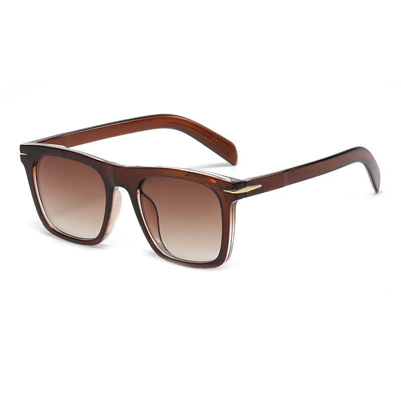 2025 klassische männer Quadratische Sonnenbrille Mode Marke Designer Niet Retro Frauen Sonnenbrille UV400 Fahrer Brillen Oculos De Sol