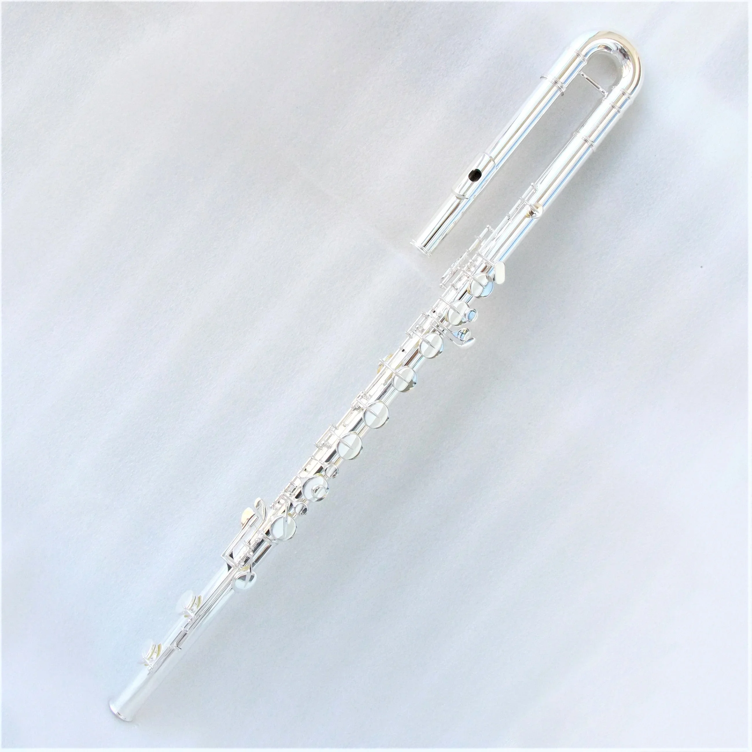 professional bass flute high end best cost performance bass flute silver plated ebony accessories bass flute