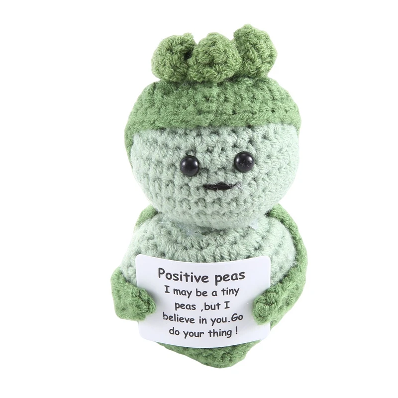 

Забавные положительные подарки, миниатюрная вязаная кукла с положительной картой, милые положительные подарки для взрослых, детей, влюбленных, на день рождения