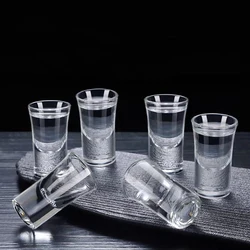 Wine Glasses Set of 6 Spirits Cups Whiskey Baijiu Beer Drinking Glasses Beer Cocktail Glasses Luxury Modern Sets Drinkware Party