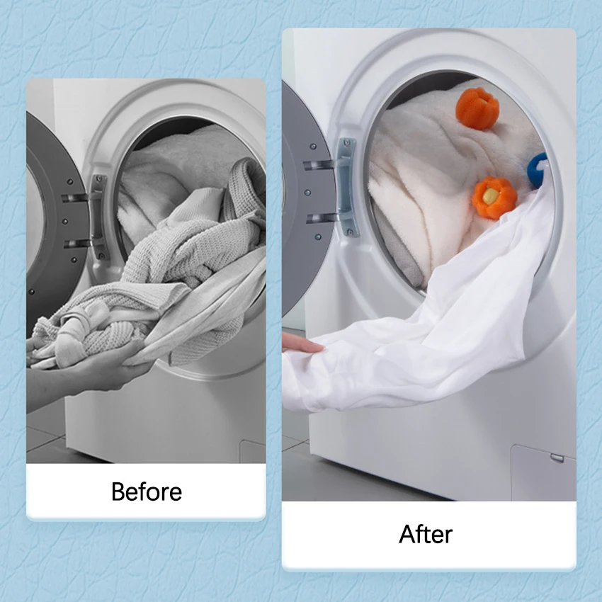 1-16 قطعة من الكرة السحرية القابلة لإعادة الاستخدام لإزالة شعر الحيوانات الأليفة، ملصق فلتر شعر الغسالة، مزيل شعر القطط، فراء الحيوانات الأليفة وصائد الوبر #6