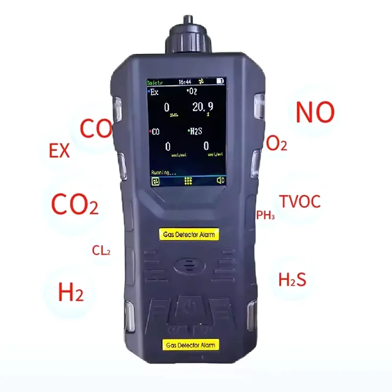 NKYF 4 In 1 Gas Analyzer Detector Portable O2 Co H2s Toxic Portable Multi Gas Detector