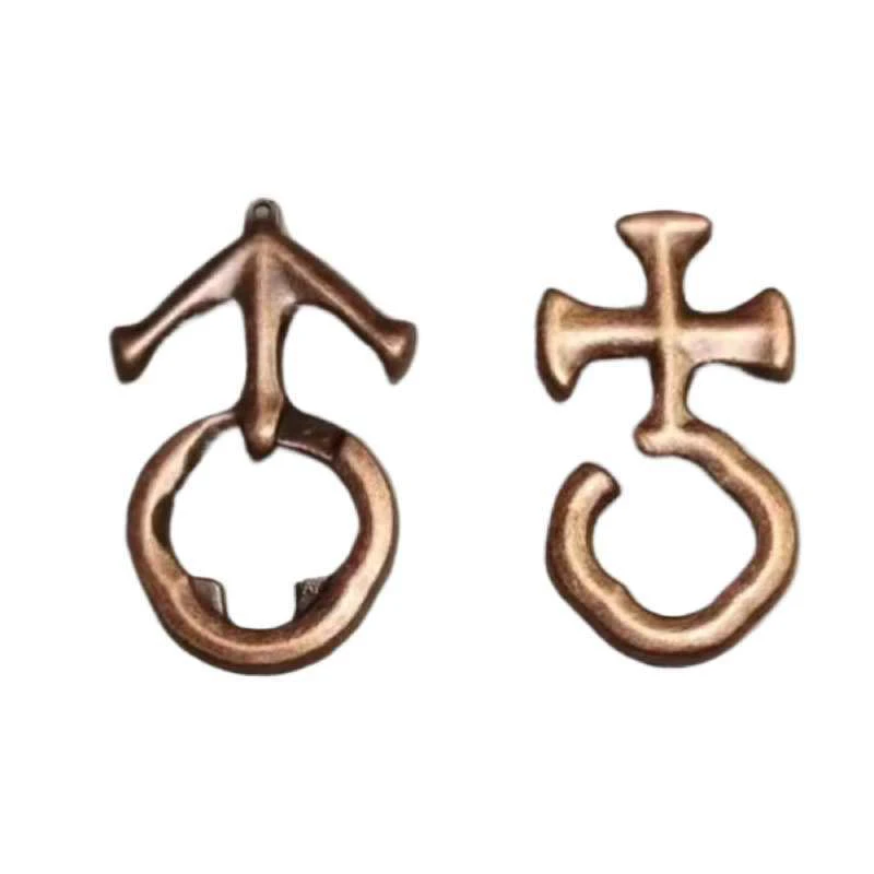 Brain Teaser Puzzles aus gegossenem Metall, Geist IQ, Logiktest, Entwirrung, Entsperren, Interlock-Spiel, Lernspielzeug für Kinder und Erwachsene