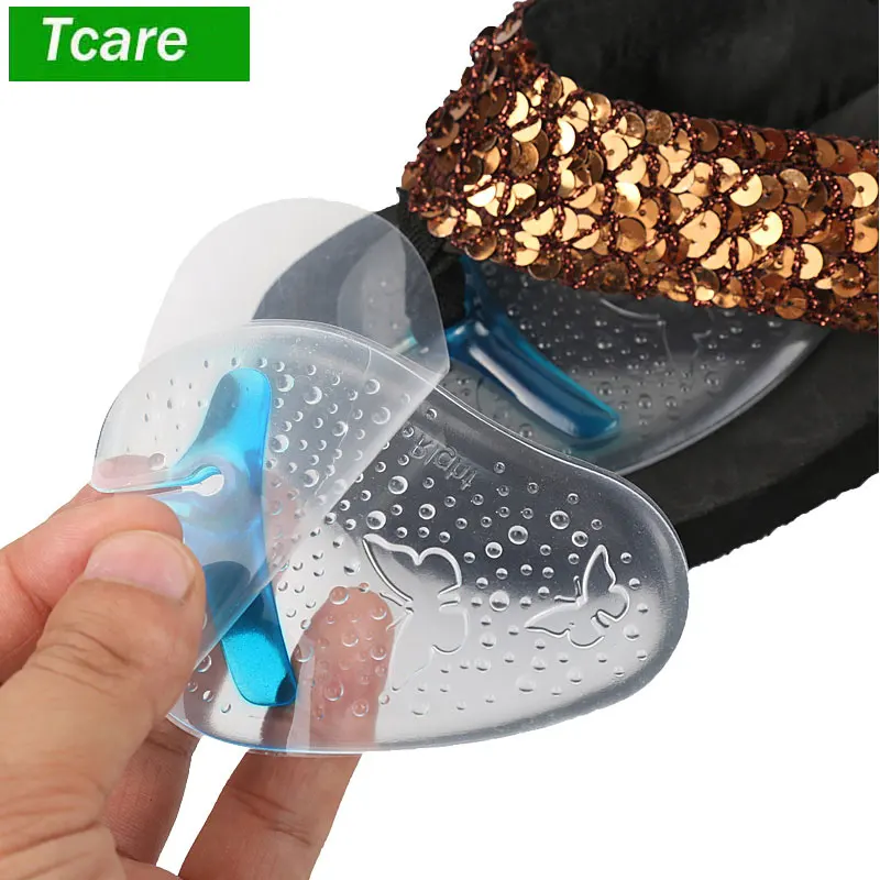 Tcare 1 Paar weiche Silikon-Flip-Flop-Gel-Kissen, Zehenschutz für Tanga, Sandale, Einsätze, Schutz, Einlegesohlen, Schuhe, Griffpolster, Neu