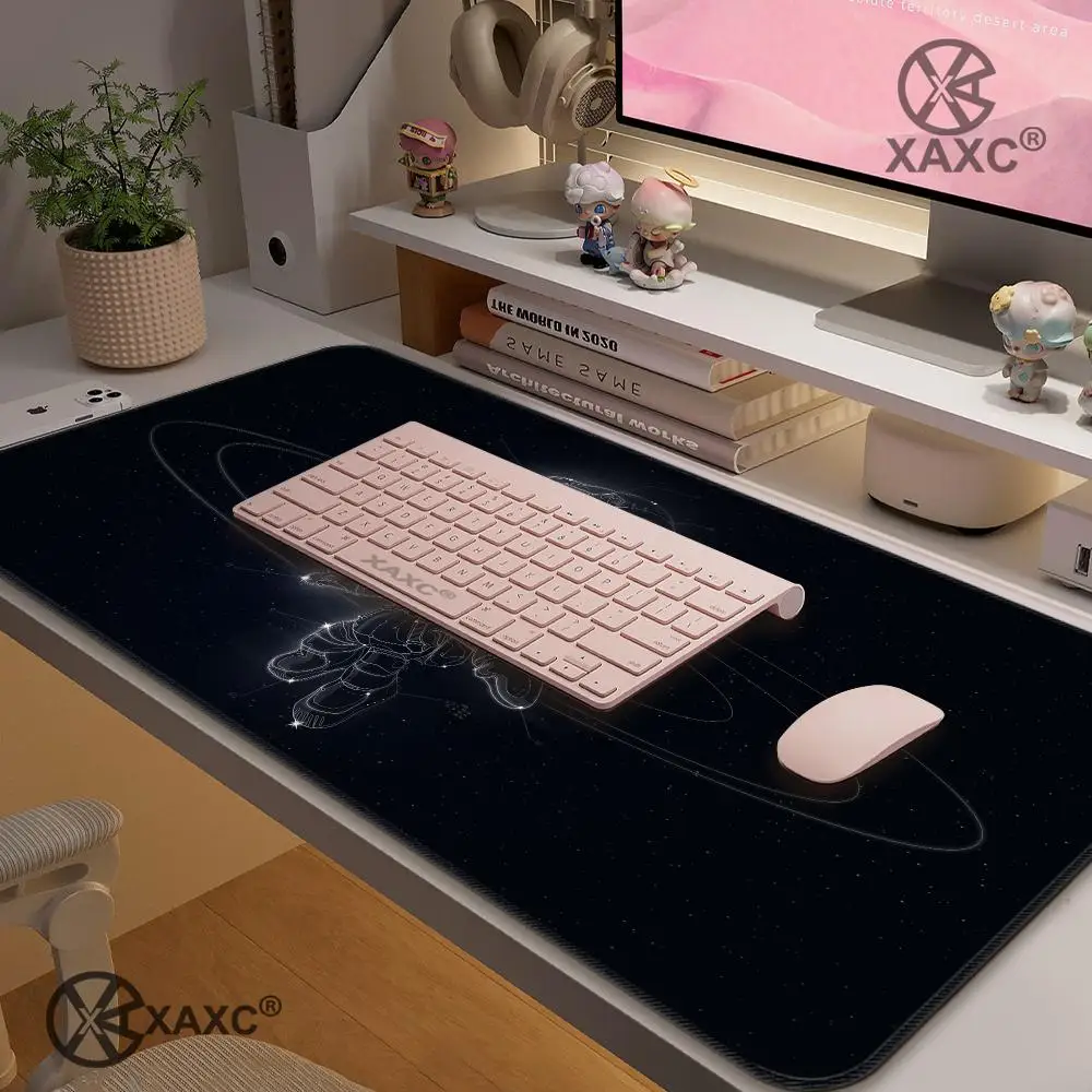 Alien K-Kerbal S-Space P-Program Mouse Pad Large Keyboard Mouse Desk Pad XXL Non-Slip Rubber Gaming Mouse Pad Laptop Carpet XAXC
