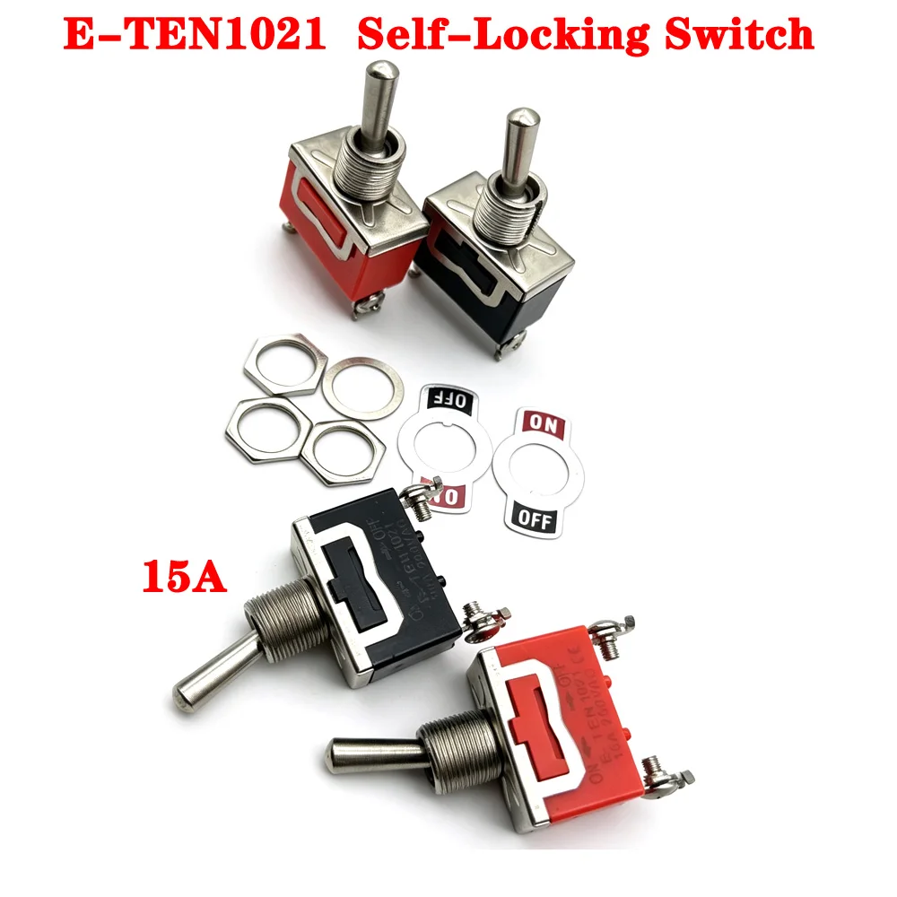 For SPST DPDT Toggle Switch 2 3 Position Latching on-off on-on on-off-on E-TEN1021 1122 1221 1321 Power Button Switch 250V 15A