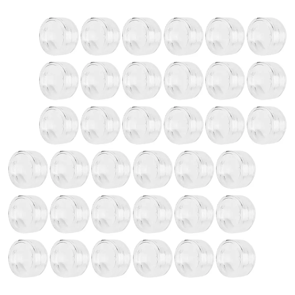 

100pcs Glitter Storage Jars Empty Containers Mini Clear Travel Jars 5G Small Lids Transparent Durable For Daily Use