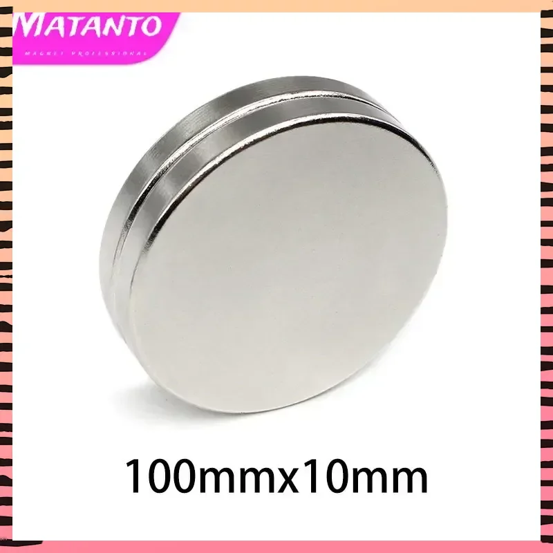 

100x10 mm Big Super Strong Round Magnets N35 Thick Round Search Magnet 100x10mm Permanent Neodymium Disc Magnets 100*10 mm