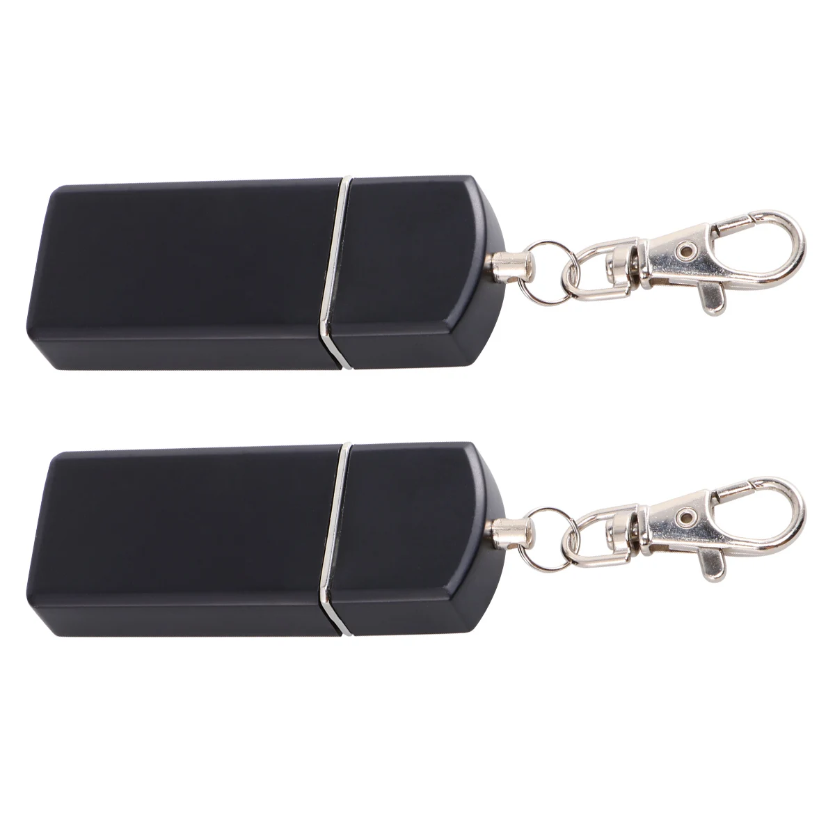 

2PCS Keychain Key Chain Ashtray Smoking Holder Black Outdoor Home Use Gift Ash Holder Idea