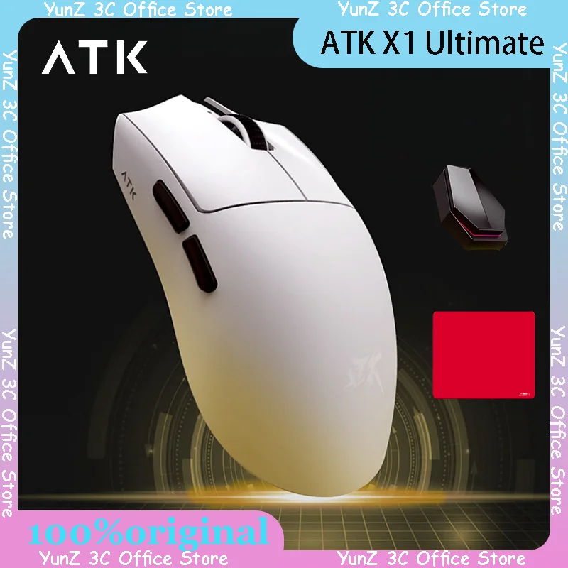 ATK Blazing Sky X1 Ultimate  Three Modces Wireless Mouse 8k Low Latency Lightweight Fps   Valorant CSGO E-Sports Gaming Mouse Pc