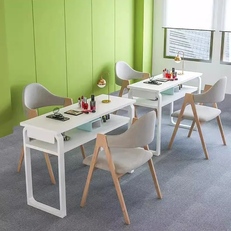 Trend 2026 Professional Manicure Nail Tables Salon Furniture Station Decoration Table Simplicity Manicure Moveis Equipment