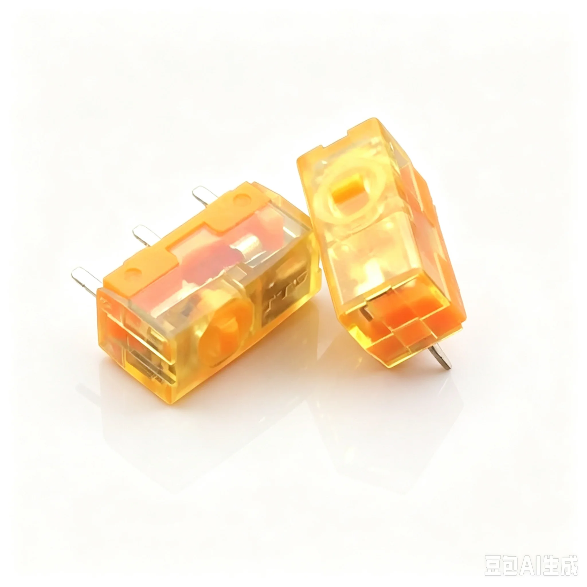 10Pcs New TTC Dustproof Gold Series Mouse Micro Switch 3-Pin Gold Alloy Contact 30M 60M 80 Million Click Life Mouse Button