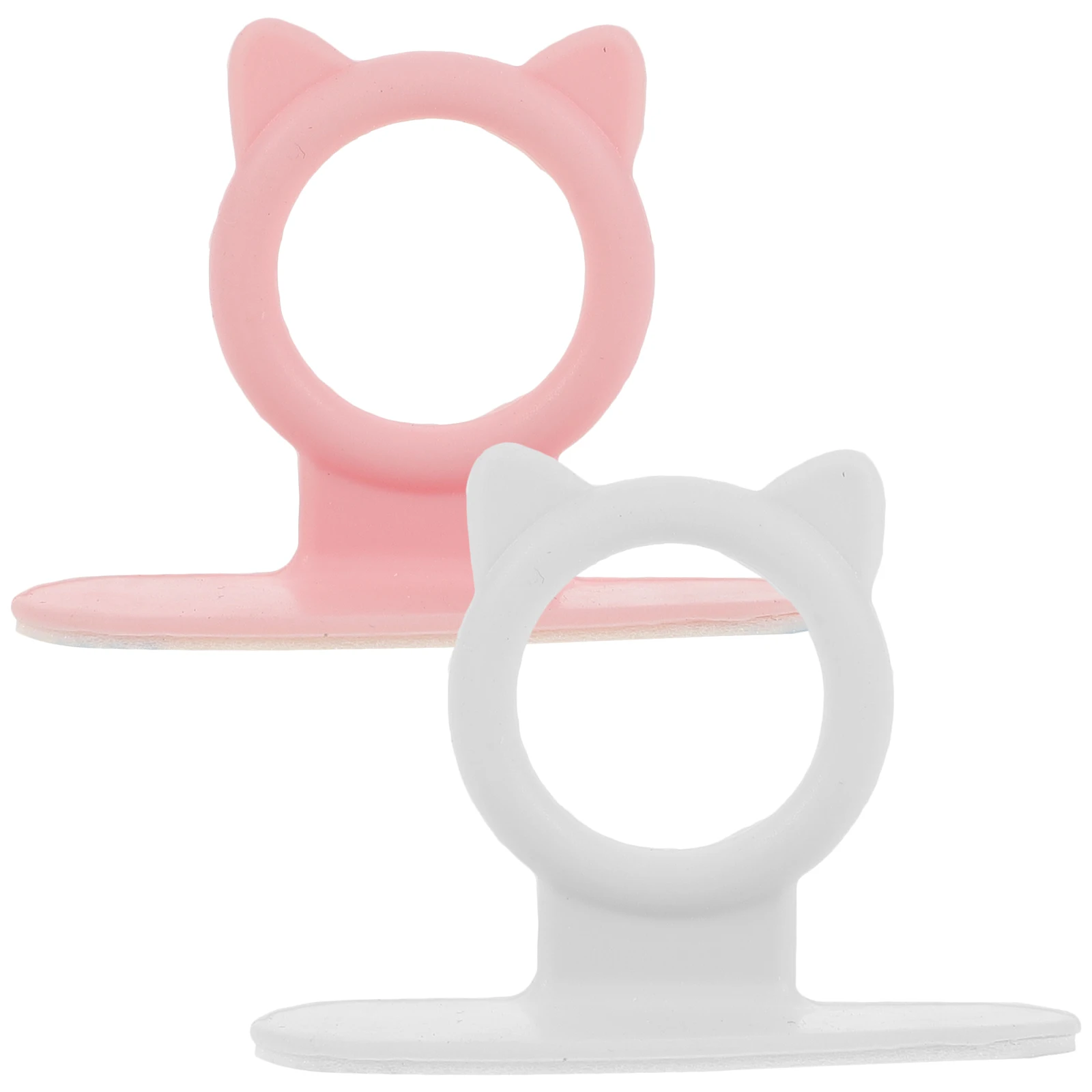 

2pcs Cover Lifter Adhesive Bathroom Toilet Lid Lifter Wall Mounted Lavatory Seat Handle Touch Free Easy Install No Drilling Home