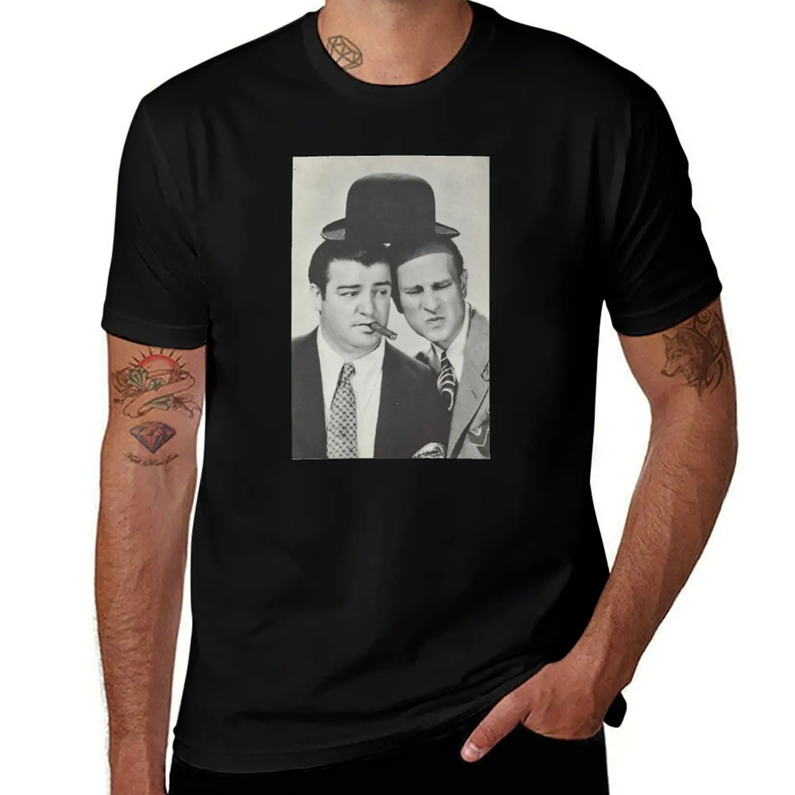 ABBOTT AND COSTELLO T-Shirt men t shirt cotton 100% T-Shirt