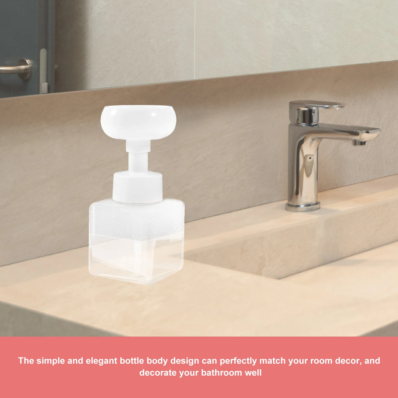 2 قطعة موزع صابون اليد القابل لإعادة الملء 250 مللي زجاجة مضخة بلاستيكية على شكل زهرة للحمام شامبو غسول حاوية الصابون السائل