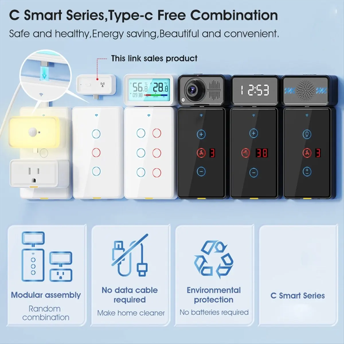 

OK New Tuya Smart Home Zigbee Repeater Type-C Extender Signal Expansion Transmission Repeater Gateway Wireless Bridge