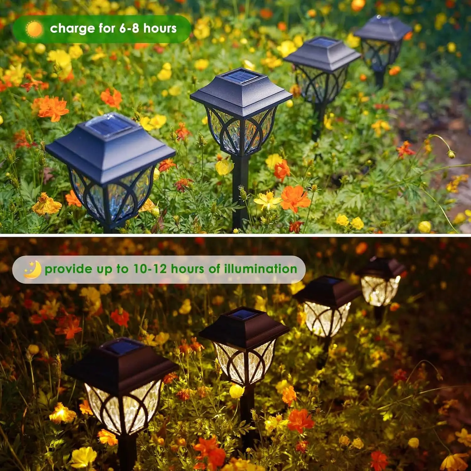 1-10Pack Solar Yard Lights Heldere Gazonverlichting Outdoor Waterdichte Led Solar Pathway Lights Landschap Path Lights