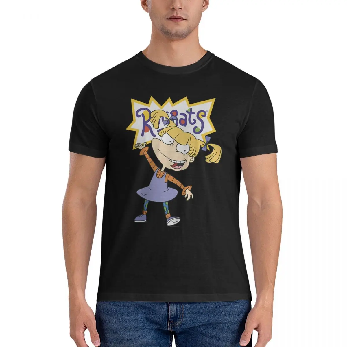 Amazing T-Shirt for Men X-Rugrats Funny 100% Cotton Tee Shirt O Neck Short Sleeve T Shirts Gift Idea Clothes