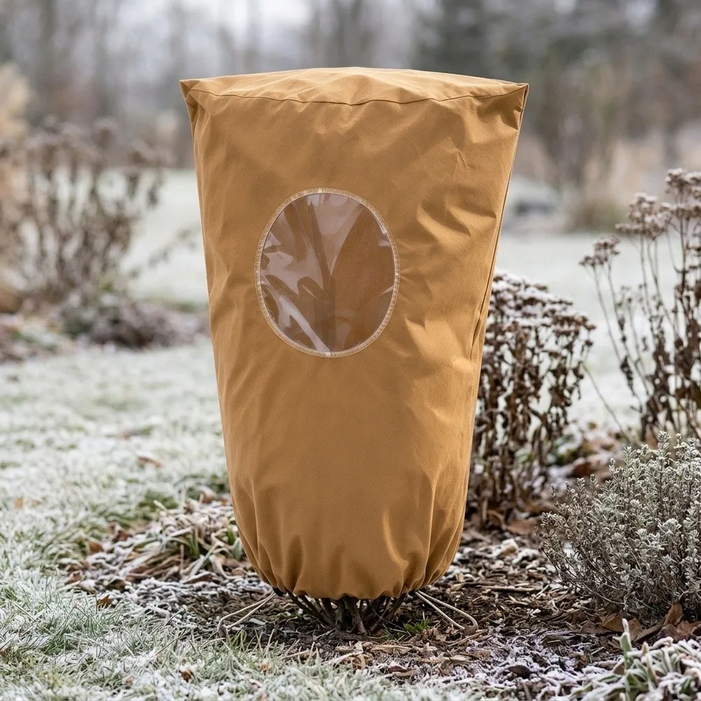5pcs Plant Covers Freeze Multi-Scenario For Protection Winter Frost Covers With Visible Window Plant Cold Cover Gardening Parts