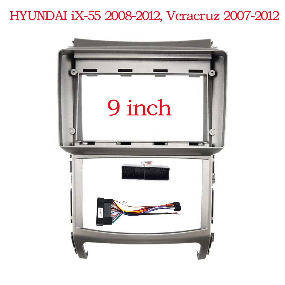 9 INCH Car Audio Frame GPS Navigation Fascia Panel Car dvd Plastic Frame Fascia is suitable for HYUNDAI Veracruz iX55 2007-2012