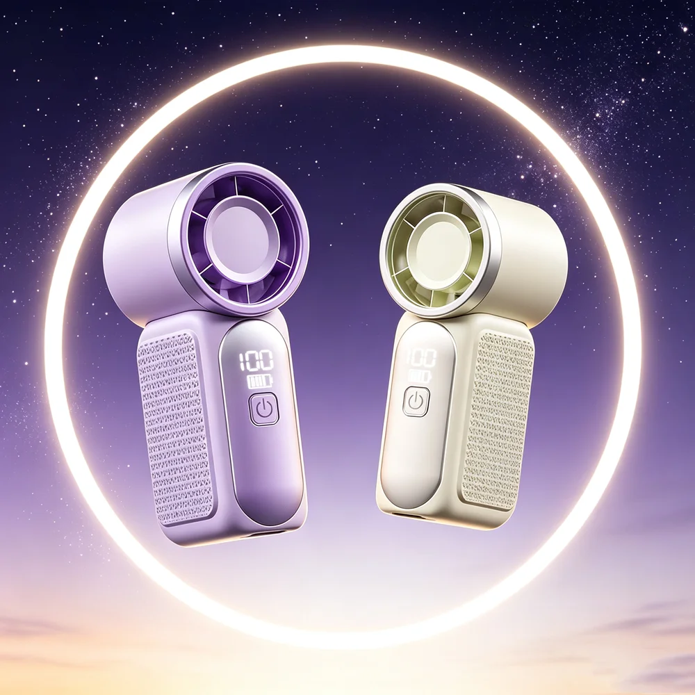 Bladeless Mini Fans Prevent Accidental Finger Injuries, Making Them Exceptionally Safe for Kids.