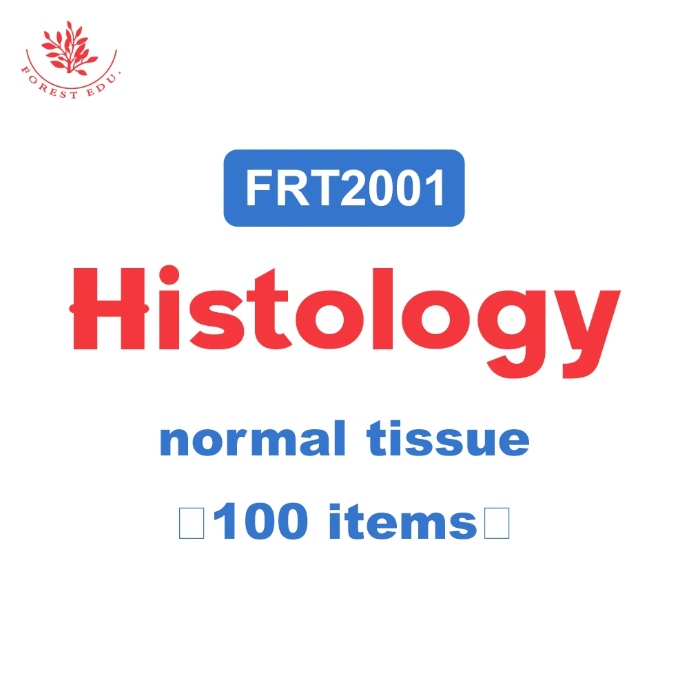 Histology Slides 100pcs FRT2001 Normal Tissue Teaching Resource Biology Prepared Slides Laboratory Specimen Microscope