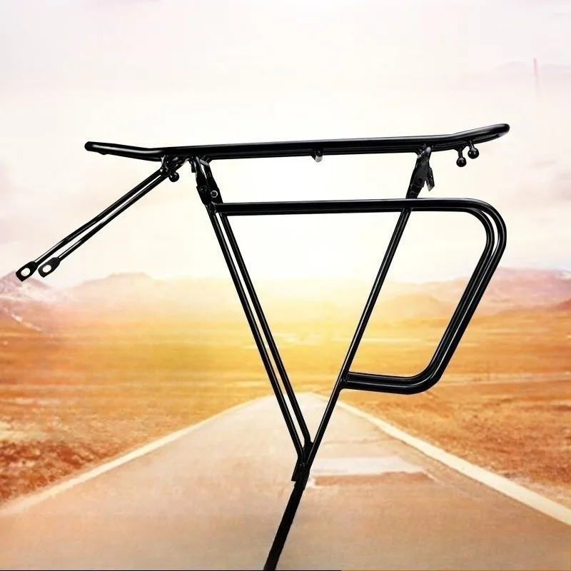 Steel Aluminum Alloy Bicycle Luggage Carrier High Load Rack Corrosion Resistant Bike Rear Rack Mountain Bikes Cargo Accessories