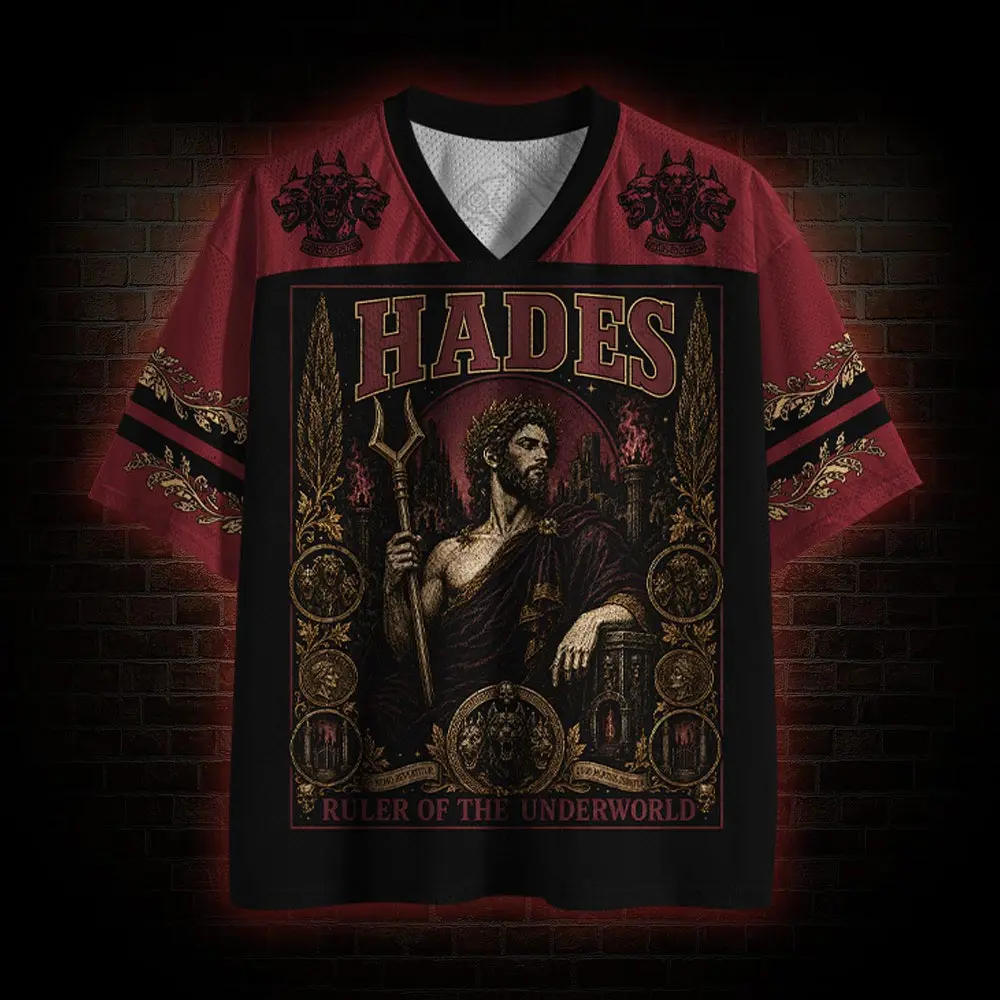 Hot Selling Street Quick Drying Mesh Sportswear, Black Series Mythical God Series, Adult Fitness Breathable V-neck T-shirt 2026