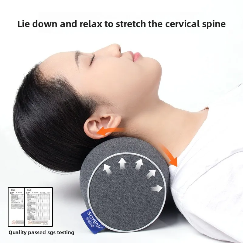 

Cervical Traction & Massage Pillow: Memory Foam Core, Pure Cotton, Hot Compress, Free Shipping, Wholesale