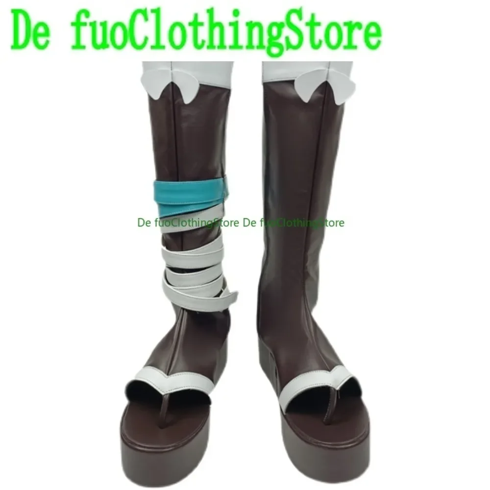 أحذية Genshin Impact Gorou التأثيرية ذات طابع شخصي، ألعاب الرسوم المتحركة، أزياء الهالوين، أحذية الدعائم للحفلات، ملابس Defu