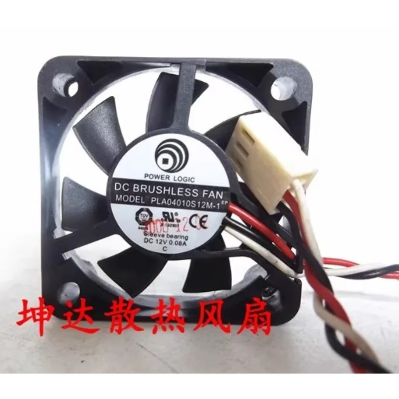 Original New CPU Cooler Fan for POWER LOGIC PLA04010S12M-1 12V 0.08A 4010 4CM Cooling Fan 40*40*10MM