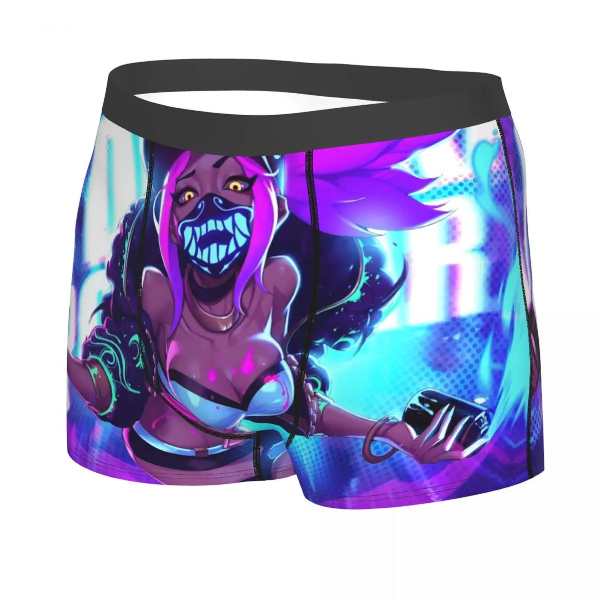 Custom League Battle Game Legends Akali Underwear Men Breathable Boxer Briefs Shorts Panties Soft Sexy Underpants For Male