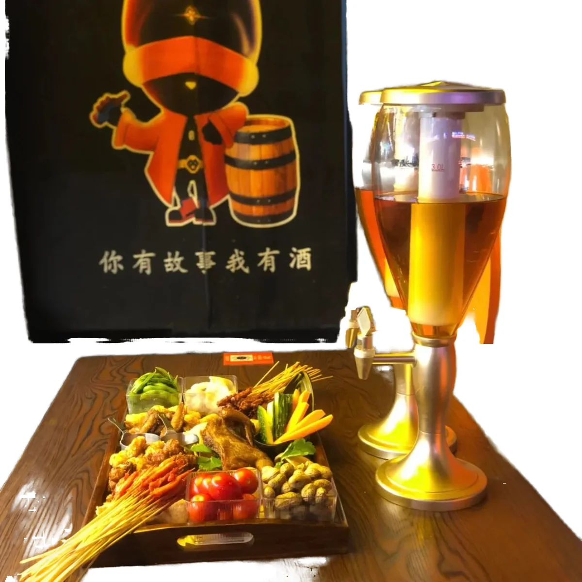 Custom Plastic Kegerator – Food-Grade Countertop Draft Beer Vending Machine, Single-Tap, Factory OEM