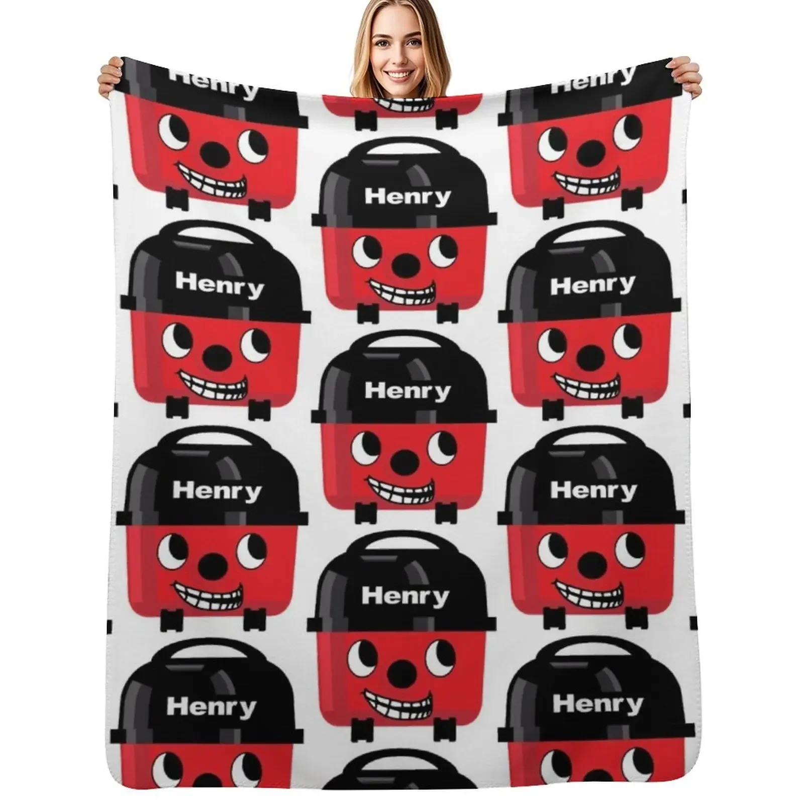 

Henry Hoover - Trollface Throw Blanket Luxury Throw Summer Beddings Custom Luxury St Blanket