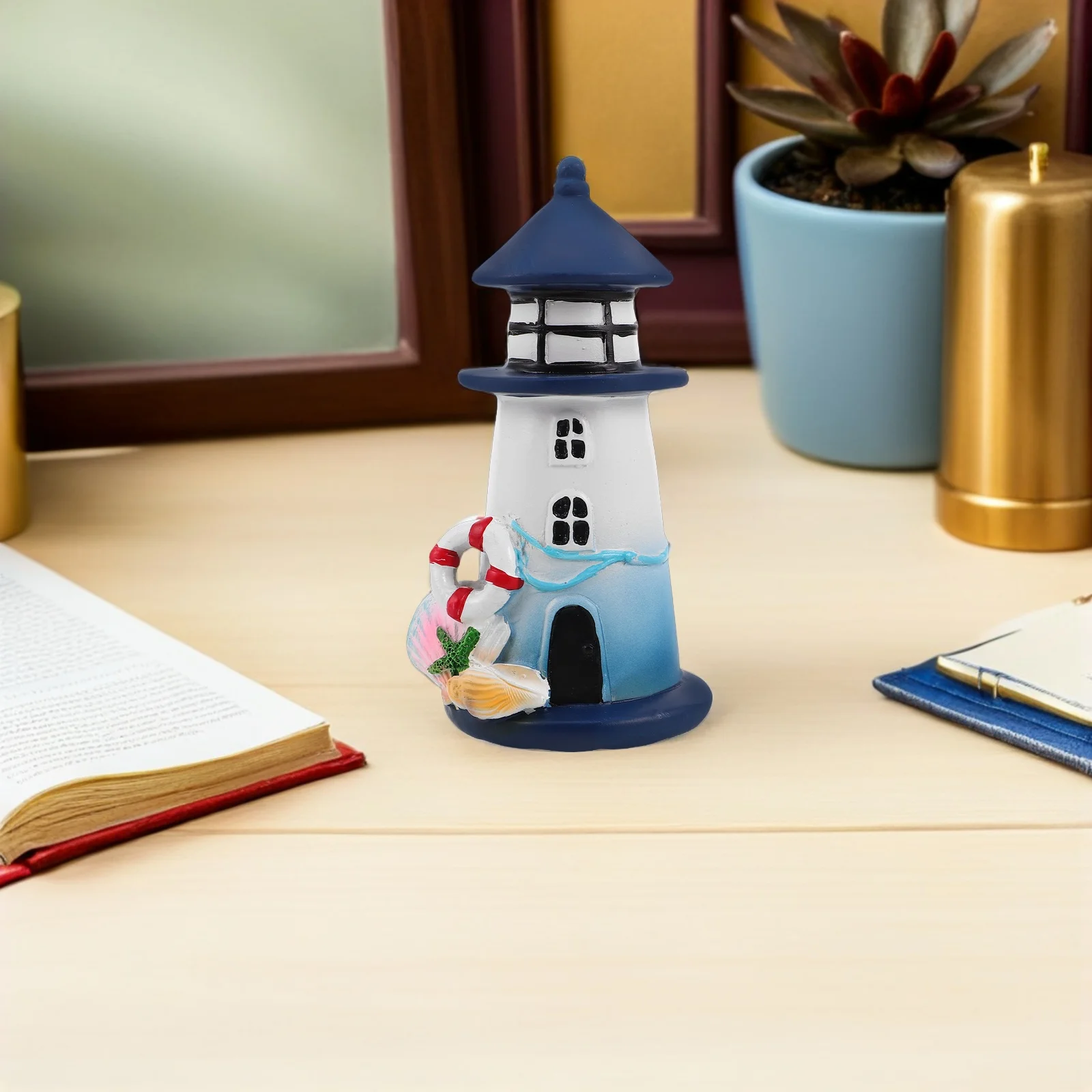 

Outdoor Resin Lighthouse Lampshade Replacement for Garden Patio Yard Ocean Seaside Theme Nautical Landscape Lighting Cover