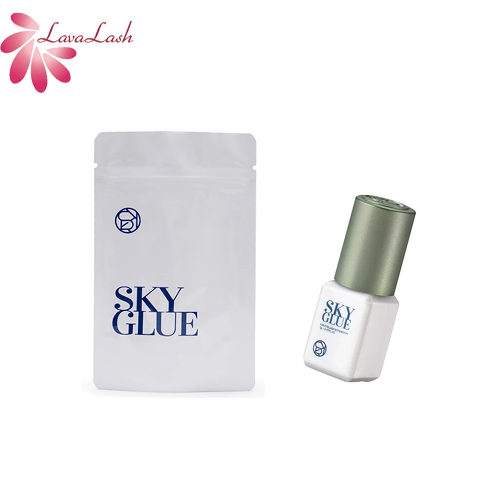 10 Bottles Korea Sky Glue for Eyelash Extensions Original Professional Sky D+ Green Cap False Lash Glue Wholesale Makeup Tools