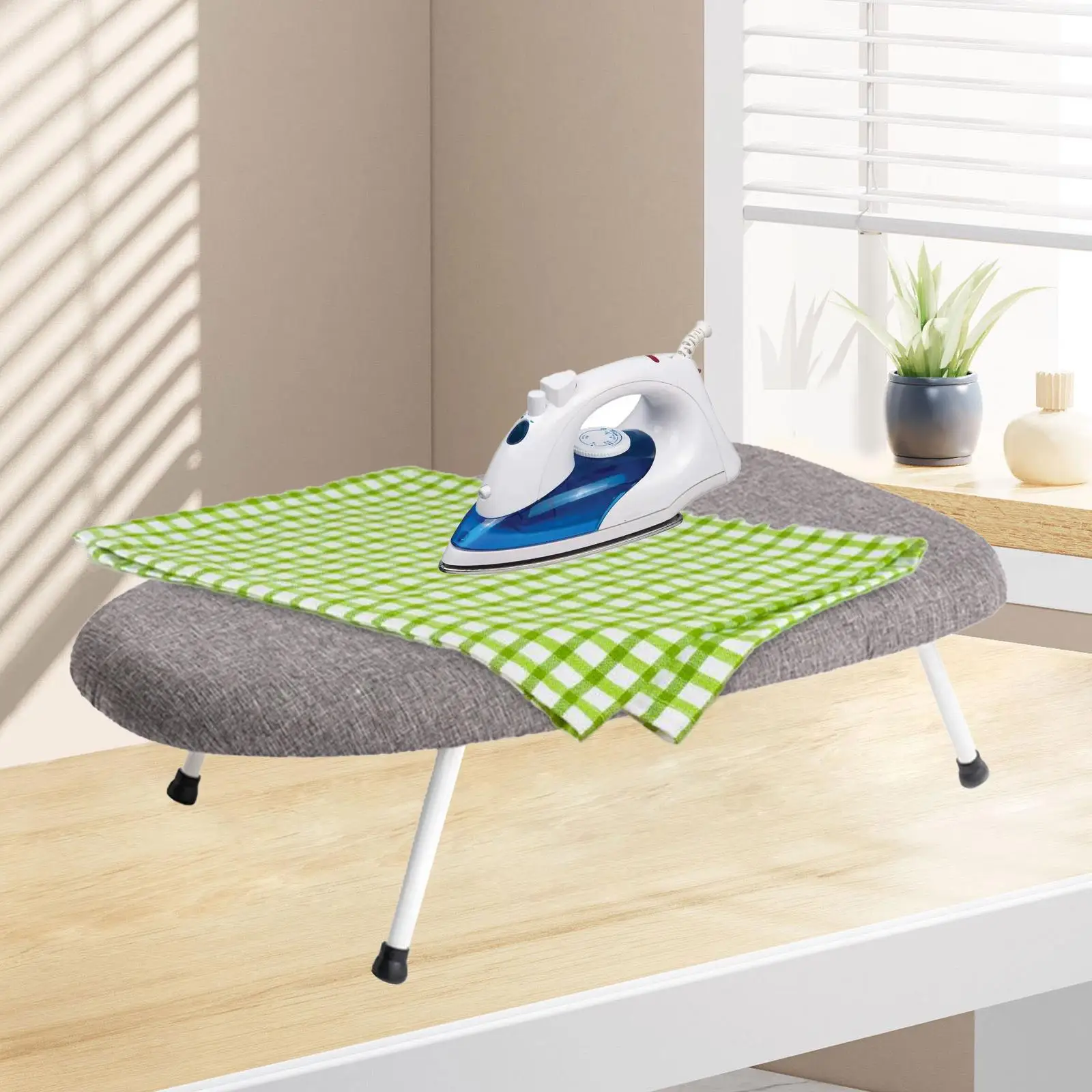 Tabletop Ironing Board Countertop Ironing Board Space Saving with Foldable Legs