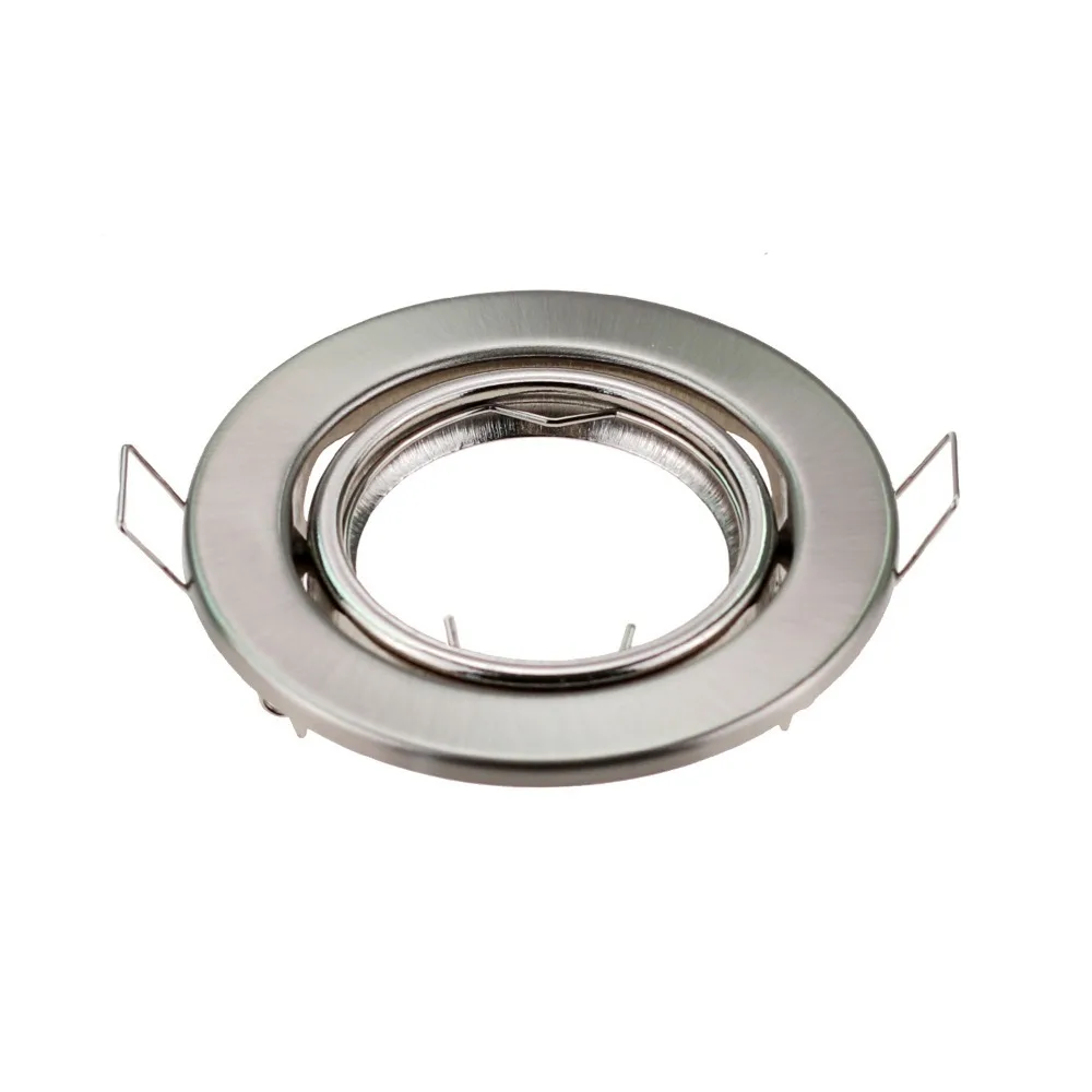 2pcs Spot Light Round White Black Stand MR16 Light Embedded GU10 Downlight Panel LED Housing Halogen Light Fixture