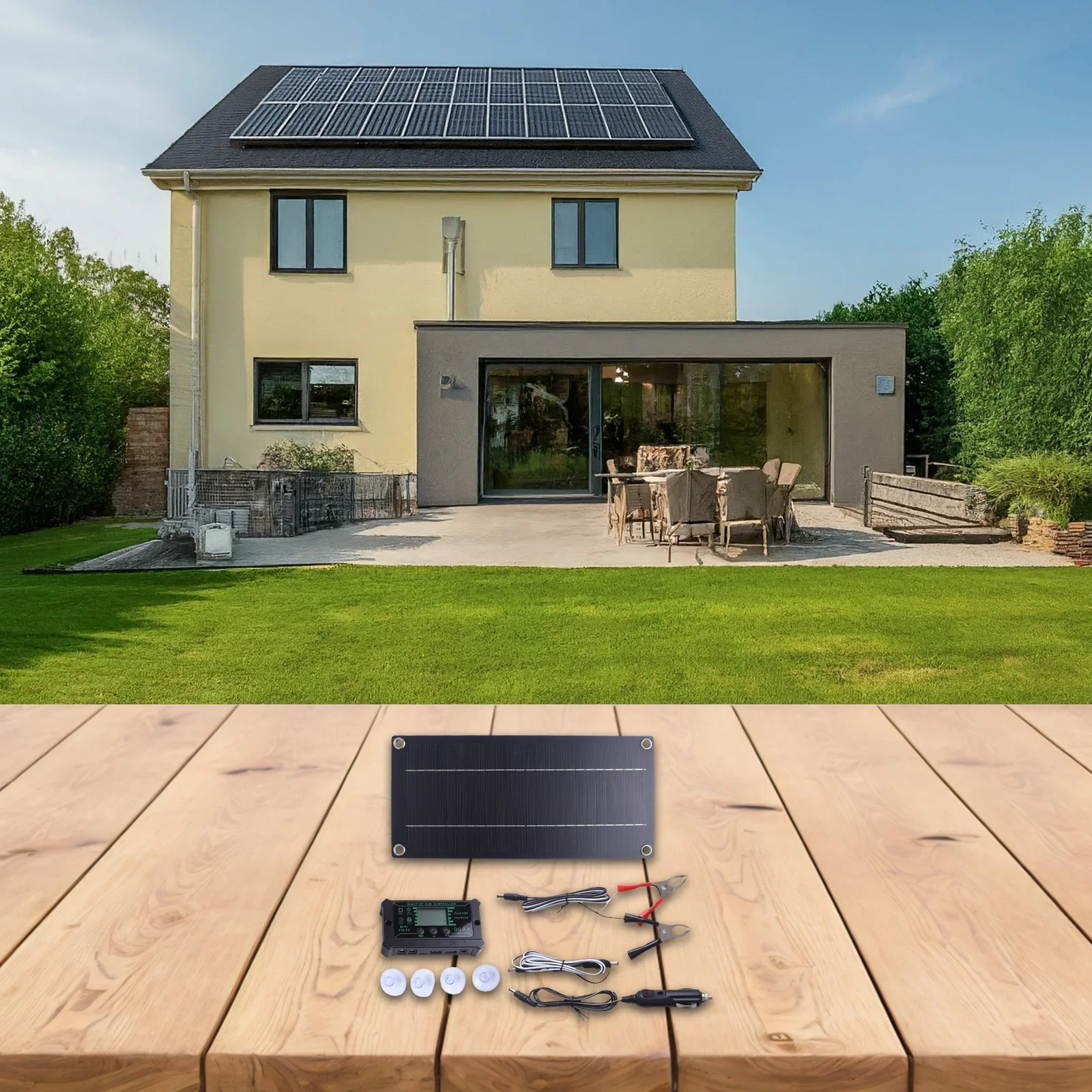 For Caravan For Portable Devices High-Efficiency Solar Kit 600W Solar Panel Kit Advanced Monocrystalline Technology
