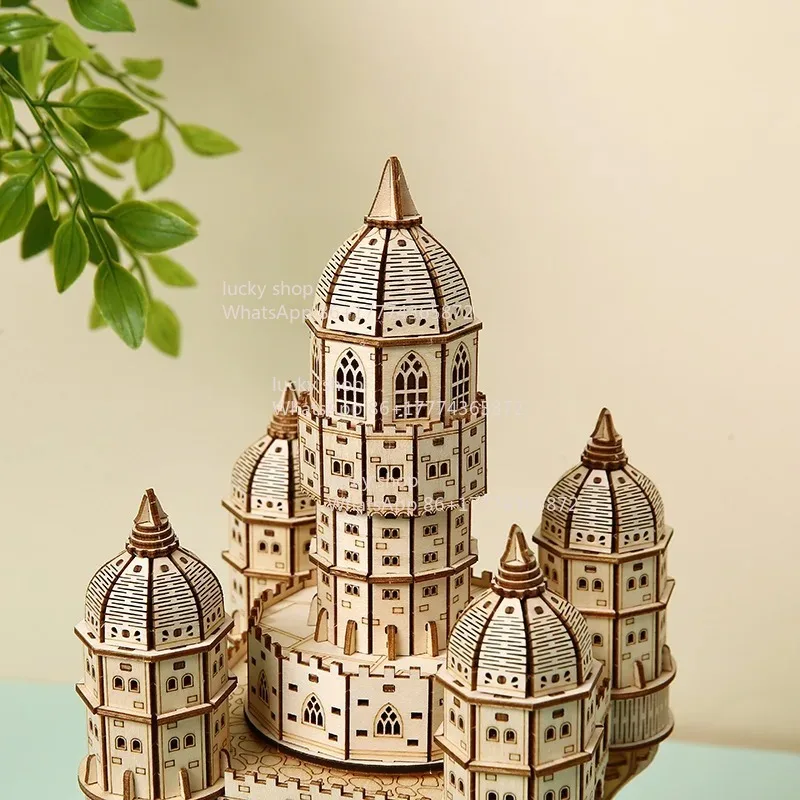 Japanese Anime Castle Mini Model Kit with Music As A Gift for Friends and Children