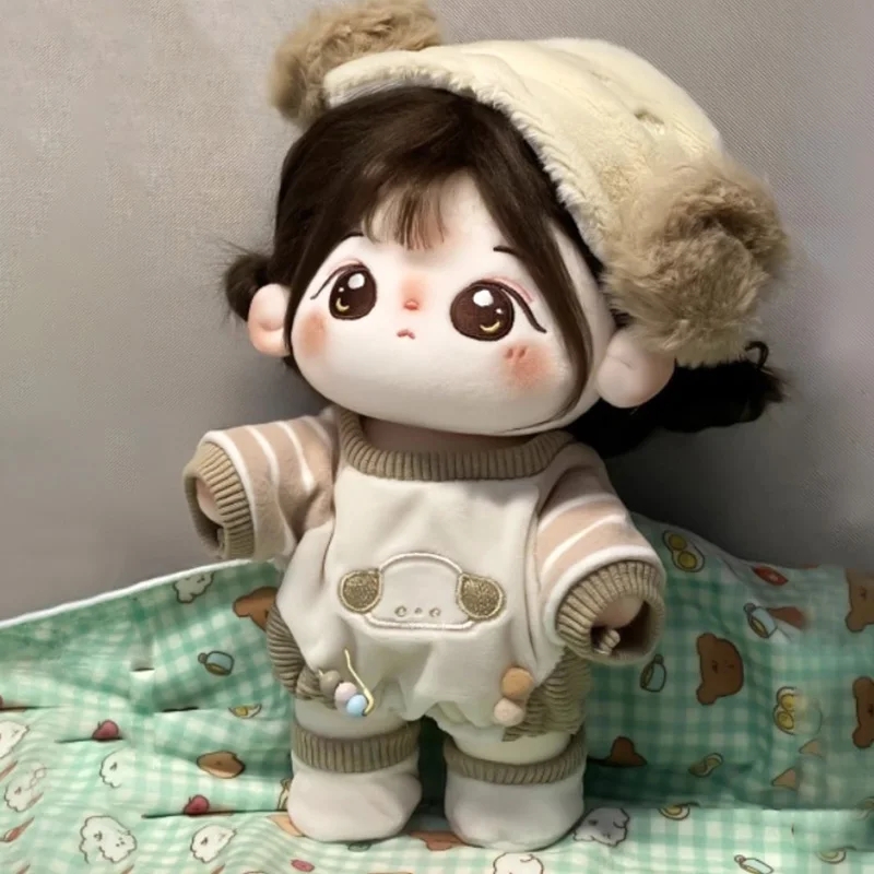 

20cm Plush Doll Girls Gift - Meng Mei Cotton Doll with Clothes, Stuffed Animal Toy Present for Girls