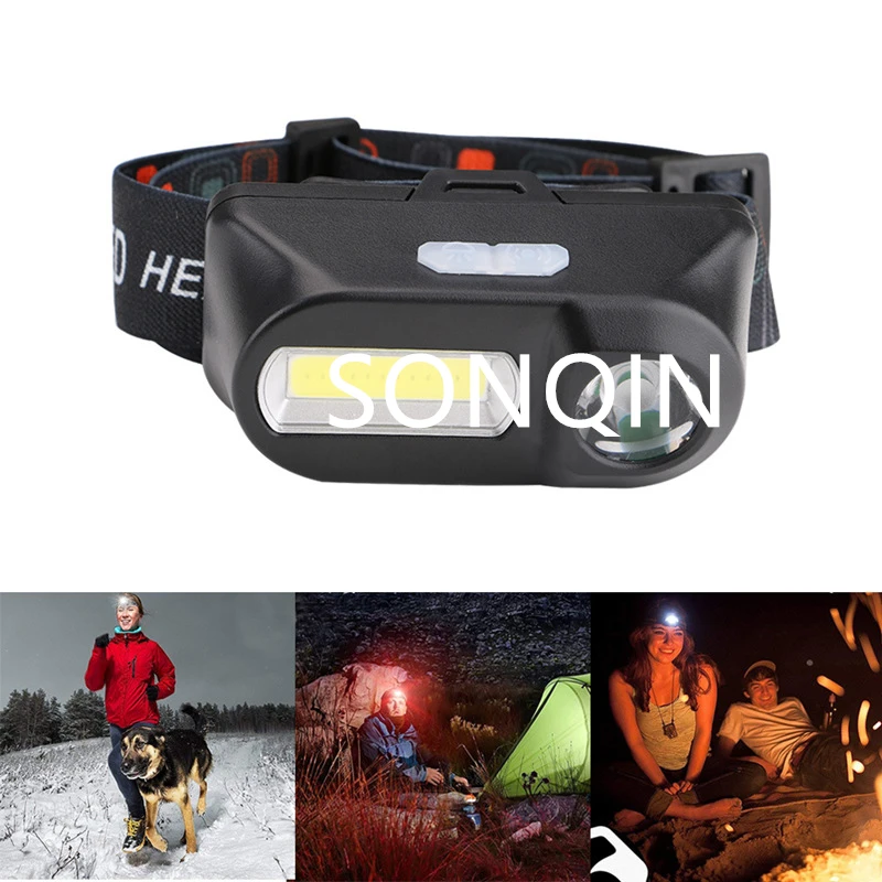 8000Lm Rechargeable Powerful Sensor Headlamp Fishing Camping USB Head Flashlight LED Head Light Torch Headlights Front Lantern