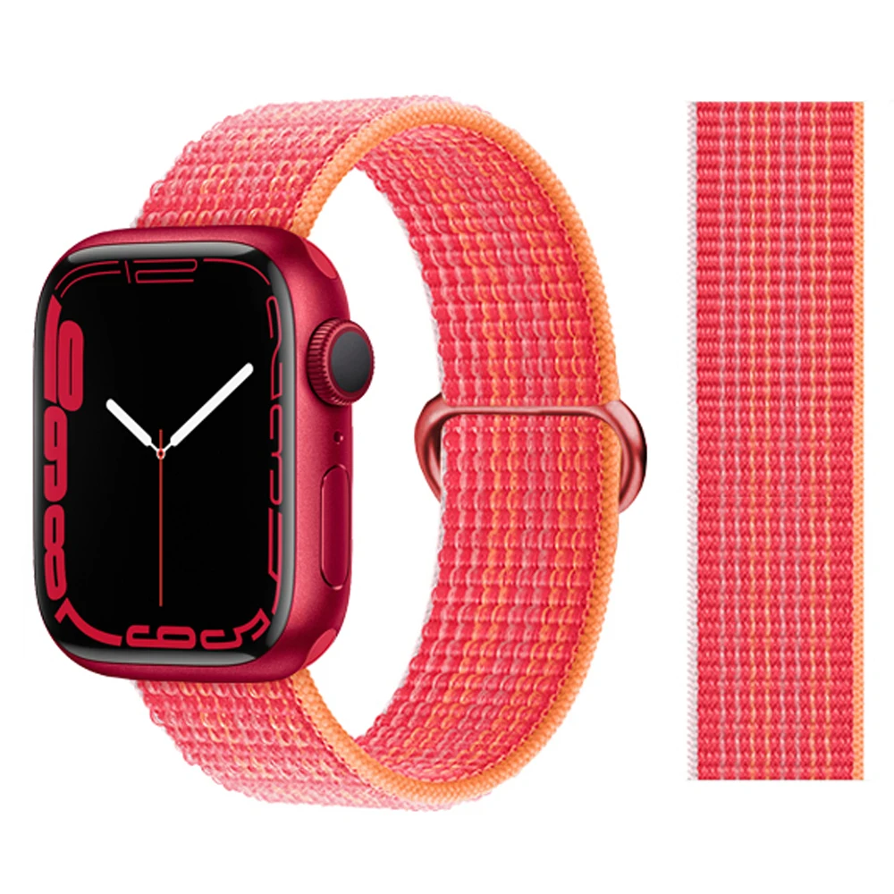 Strap For Apple Watch band 44mm 45mm 42mm 41mm 49mm 40mm 44 mm sport loop Bracelet Correa iwatch series 8 9 7 6 SE 5 4 Ultra 2