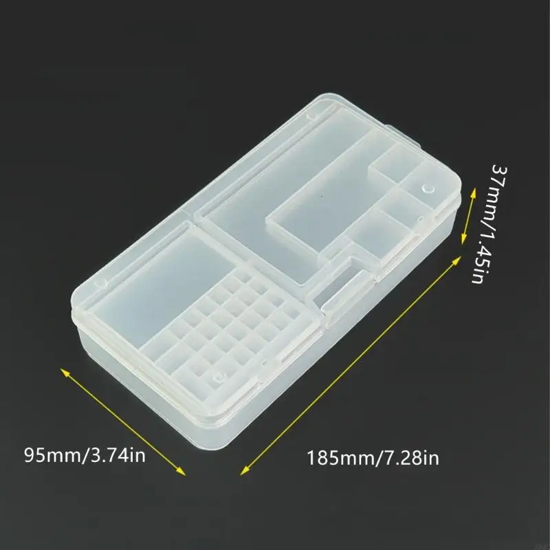 Durability Double Layer Tool Organizers Box With Removable Tray And Clear Frame For Easy Access And Portable Storage Box J0MC