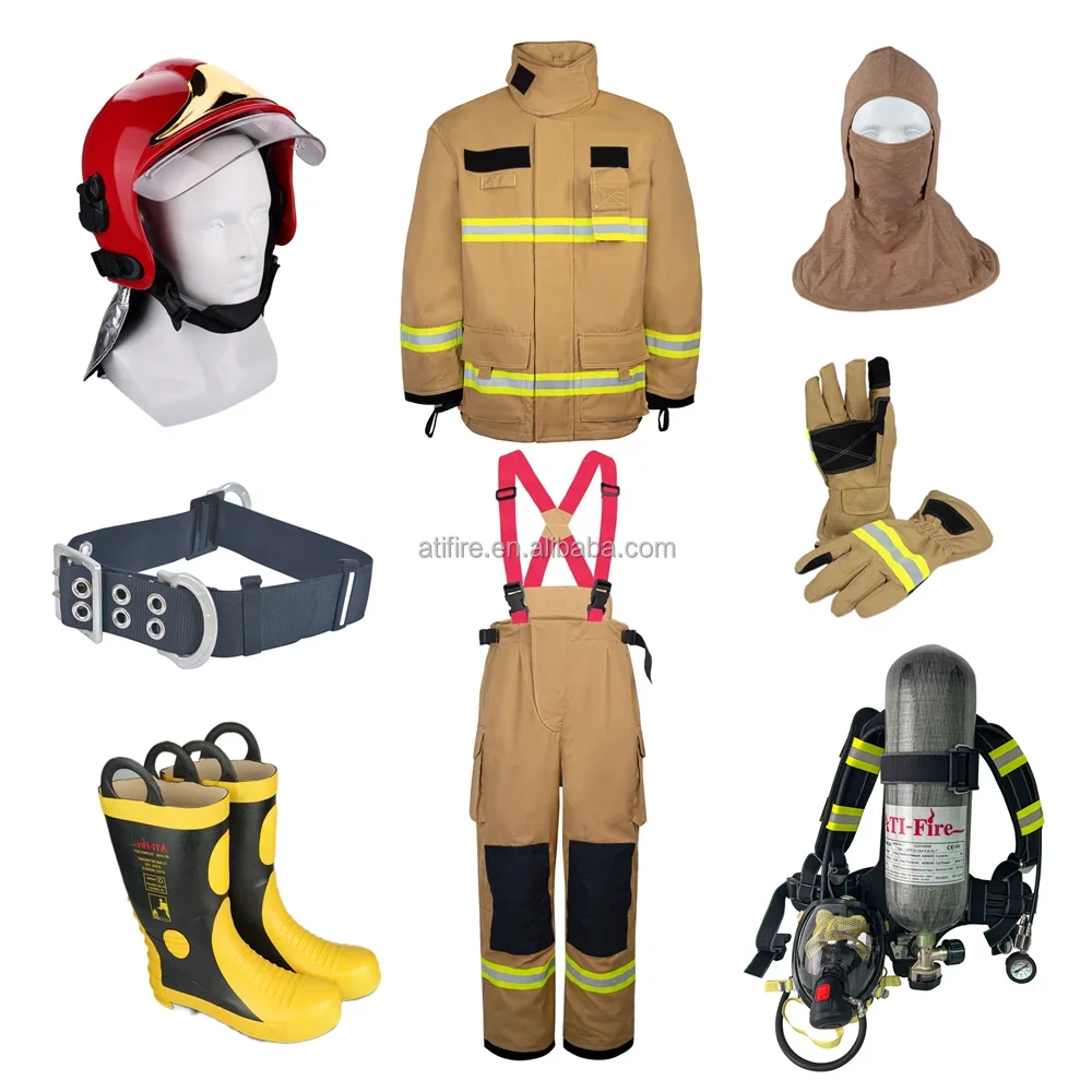消防士装備 スコット自給式呼吸装置 6.8L カーボンファイバー 6L スチール製消防用SCBA 消防士スーツ