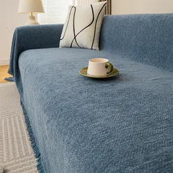 Tassel Chenille Sofa Cover Cloth, Sofa Blanket, Full Cover, Universal Couch Towel, Dust Proof Sofa Cushion Cover