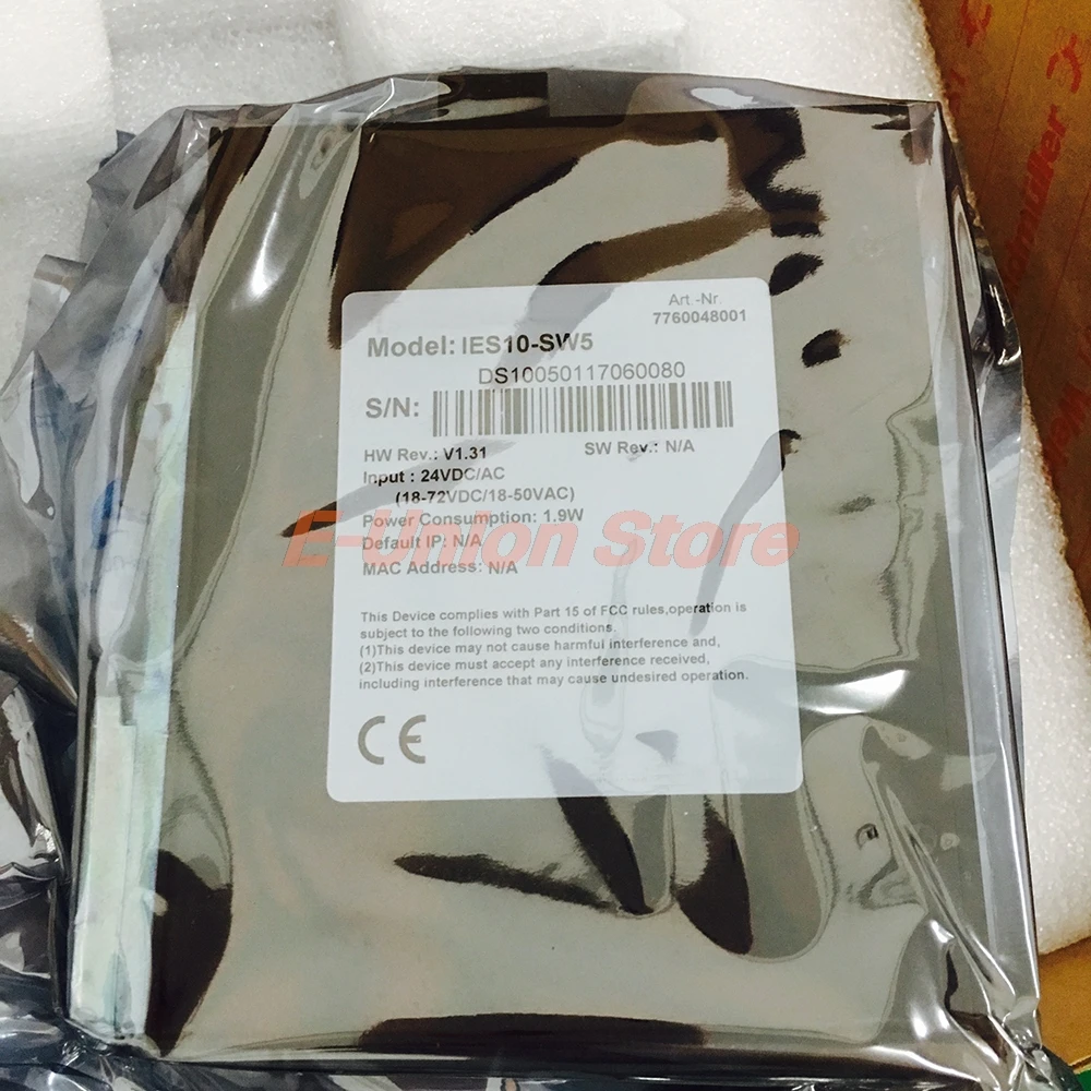 7760048001 IES10-SW5 Industrial Ethernet Switch Fully Tested Fast Ship